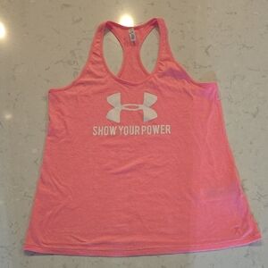 Under Armour Women’s Athletic Tank Top – Pink | Size XL | Breast Cancer Awarenes